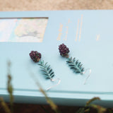 Raspberry Dark Style Two-dimensional Earrings – Stylish Gifts — 11