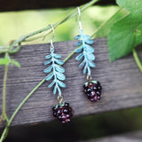 Raspberry Dark Style Two-dimensional Earrings – Stylish Gifts — 5