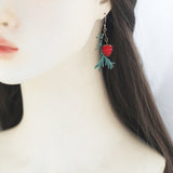 Raspberry Vintage Berry Mori Style Leaves Distressed – Stylish Gifts — 6