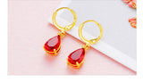 Women's 24K Gold-plated Zircon Earrings – Gifts for Her — 17