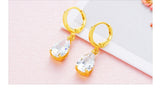 Women's 24K Gold-plated Zircon Earrings – Gifts for Her — 16