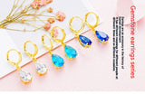 Women's 24K Gold-plated Zircon Earrings – Gifts for Her — 13