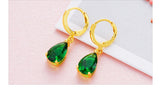Women's 24K Gold-plated Zircon Earrings – Gifts for Her — 14