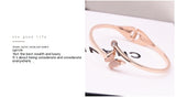 Rose Gold Titanium Steel Butterfly Female Simple – Jewelry Gift Ideas — 14
