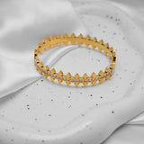Titanium Steel Two Rows Spiked Zircon Personality – Jewelry Gift Ideas — 6