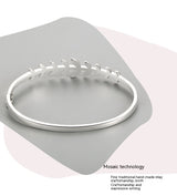 S925 Silver Bracelet Female Leaf Oval Bracelet – Jewelry Gift Ideas — 2