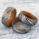 Grey Ceramic Deer Antler Men's Ring – Gifts for Him — 3