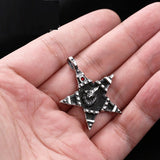 Titanium Steel Ball Bead Chain Viking Wolf Head – Jewelry Gift Ideas — 7