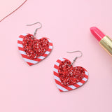 Valentine's Day Heart Shape Red And White Striped – Gifts for Couples — 7