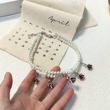 Retro Thorn Rose Double-layer Pearl Necklace – Jewelry Gift Ideas — 6