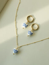 Retro Chinese Style Heart-shaped Blue And White – Stylish Gifts — 12