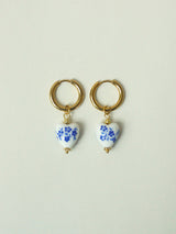 Retro Chinese Style Heart-shaped Blue And White – Stylish Gifts — 11