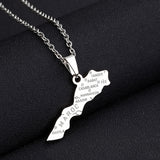 Stainless Steel Morocco Map Necklace For Women – Jewelry Gift Ideas — 8