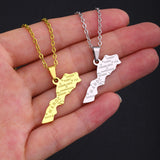 Stainless Steel Morocco Map Necklace For Women – Jewelry Gift Ideas — 6