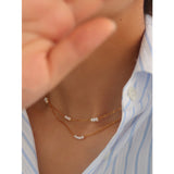 Natural Rice Grain Pearl Simplicity Titanium – Jewelry Gift Ideas — 2
