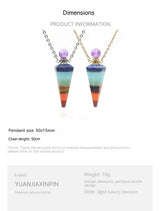 Natural Seven-color Stitching Crystal Stone – Jewelry Gift Ideas — 2
