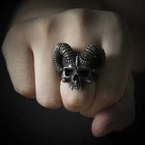 Satan Horn Devil Ring Skull Gothic Style – Stylish Gifts — 10