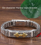 Sterling Silver S925 Six-word Mantra Vajra – Jewelry Gift Ideas — 8
