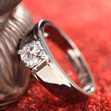 Diamond Ring Simulation Women's Ring Moissanite – Gifts for Couples — 9