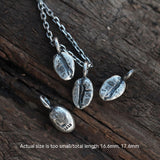 Vintage Coffee Bean 925 Sterling Silver Solid – Jewelry Gift Ideas — 5
