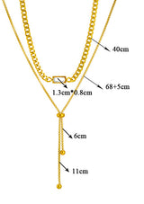 Simple Double-layer Twin Irregular Pull-out – Jewelry Gift Ideas — 4