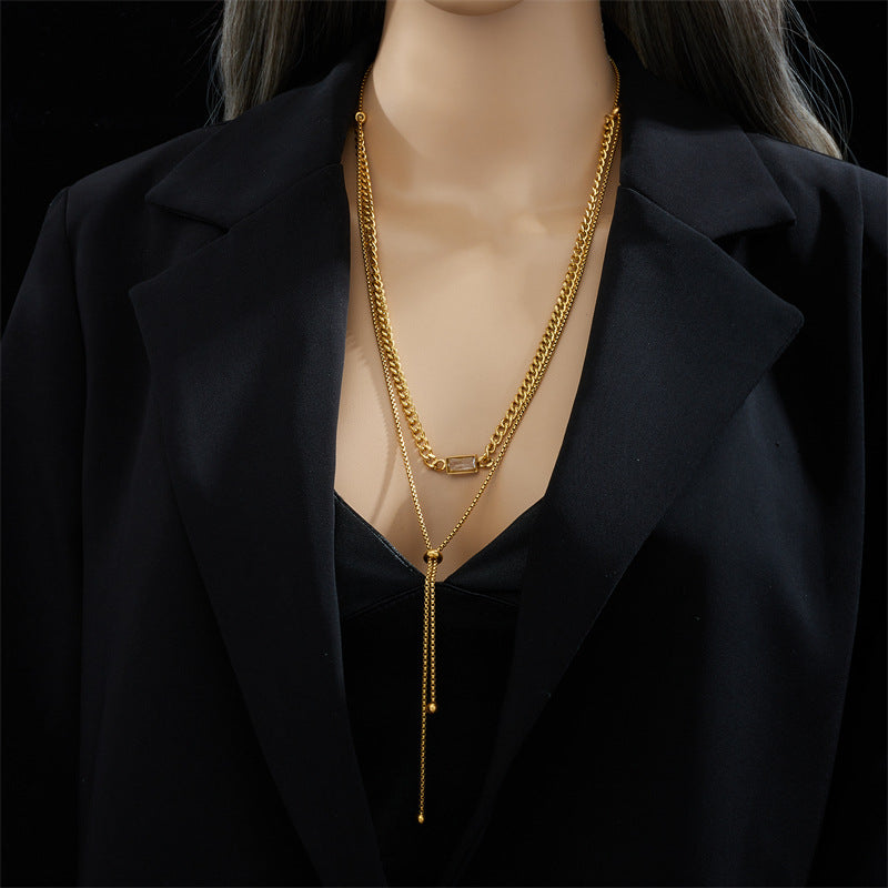 Simple Double-layer Twin Irregular Pull-out – Jewelry Gift Ideas — 1