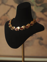 Vintage Birthday Ribbon Brushed Ruby Necklace – Jewelry Gift Ideas — 5