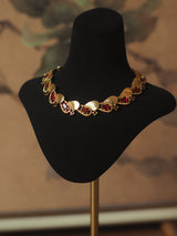 Vintage Birthday Ribbon Brushed Ruby Necklace – Jewelry Gift Ideas — 7