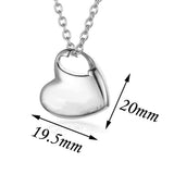 Stainless Steel Heart-shaped Pendant – Jewelry Gift Ideas — 2