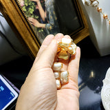 White Flower Pendant Long Necklace And Earrings – Jewelry Gift Ideas — 13