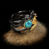 Plant Flower Series Two-color Black Gold – Jewelry Gift Ideas — 9