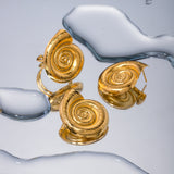 Conch Thread Hoop Earrings Female – Gifts for Her — 8