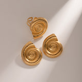 Conch Thread Hoop Earrings Female – Gifts for Her — 5
