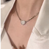 Diamond-embedded Love Multi-layer Magnet Necklace – Jewelry Gift Ideas — 7
