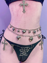 Asian Culture Love Phants Zipper Skirt Chain Waist – Gifts for Couples — 7