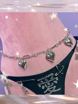 Asian Culture Love Phants Zipper Skirt Chain Waist – Gifts for Couples — 9