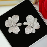 Sterling Silver Needle Fashion Wedding Dress Earring – Stylish Gifts — 5