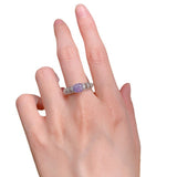 S925 Silver Purple High Carbon Diamond Inlaid 6 6mm – Stylish Gifts — 3