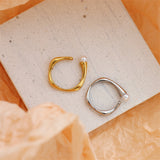 Ins Design Geometric Titanium Steel Gold-plated Pearl – Everyday Gifts — 4