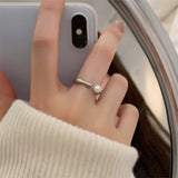 Ins Design Geometric Titanium Steel Gold-plated Pearl – Everyday Gifts — 6
