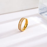 Rhinestone Titanium Steel Ring For Women – Gifts for Her — 4