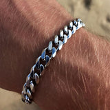 Stainless Steel Six Side Grinding Cuban Bracelet – Jewelry Gift Ideas — 15