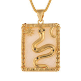 Jewelry Ins Shell Palm Snake Pendant Copper – Jewelry Gift Ideas — 8