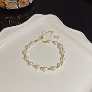 Versatile Zircon Flower Pearl Bracelet – Jewelry Gift Ideas — 14