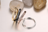 Lady's Ring 3MM Stainless Steel Zircon Ring – Useful Gifts — 9