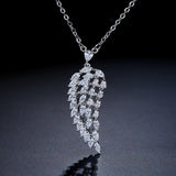 Leaf type zircon necklace – Jewelry Gift Ideas — 2