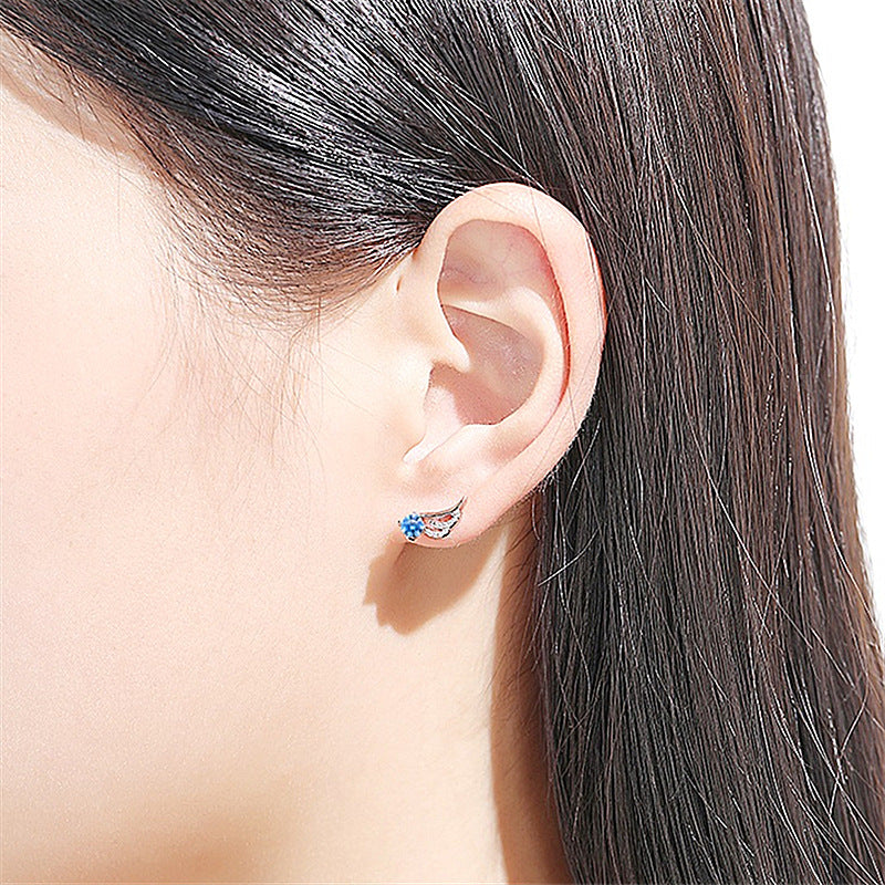 European And American Angel Wing Stud Earrings – Surprise Gifts — 1
