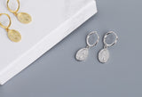 100% 925 Golden earrings sterling silver earrings – Practical Gifts — 8