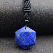Natural Obsidian Hexawn Star Necklace Pendant – Jewelry Gift Ideas — 20