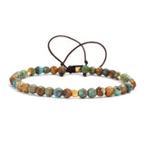 Natural African Turquoise Braided Bracelet – Jewelry Gift Ideas — 2